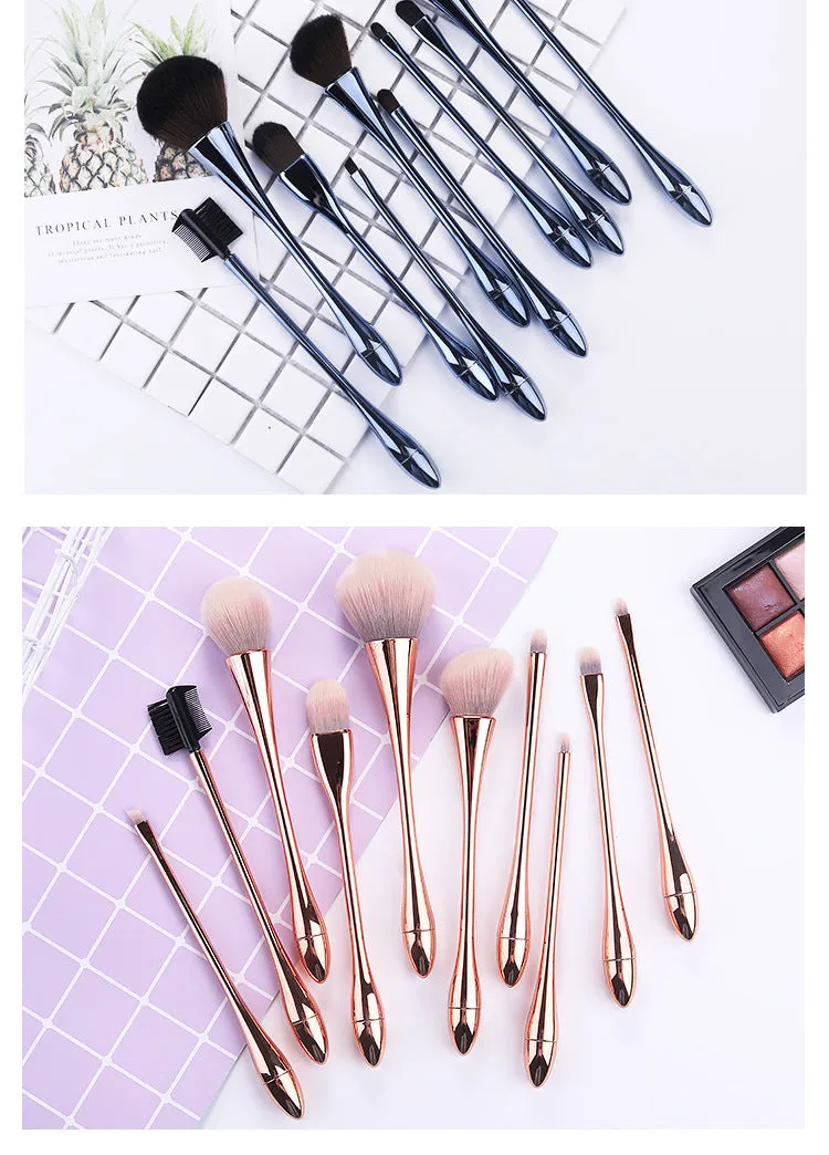 10pcs Makeup Brush Small Waist Goblet Makeup Brush Set