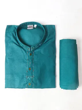 15Yrs - 17Yrs Sea Green Shalwar Kameez Suit For Boys BKS59