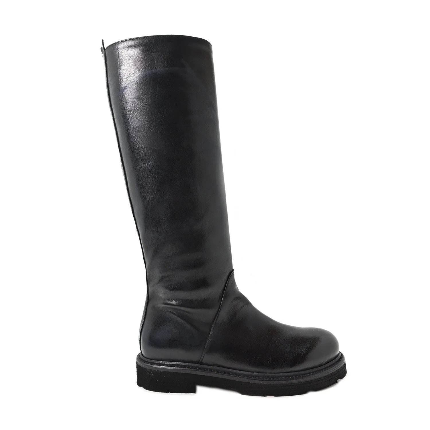 ALBA 37 - Urban boots leather BLACK