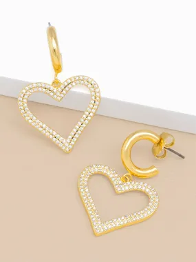 Aurea Heart Drop Earring