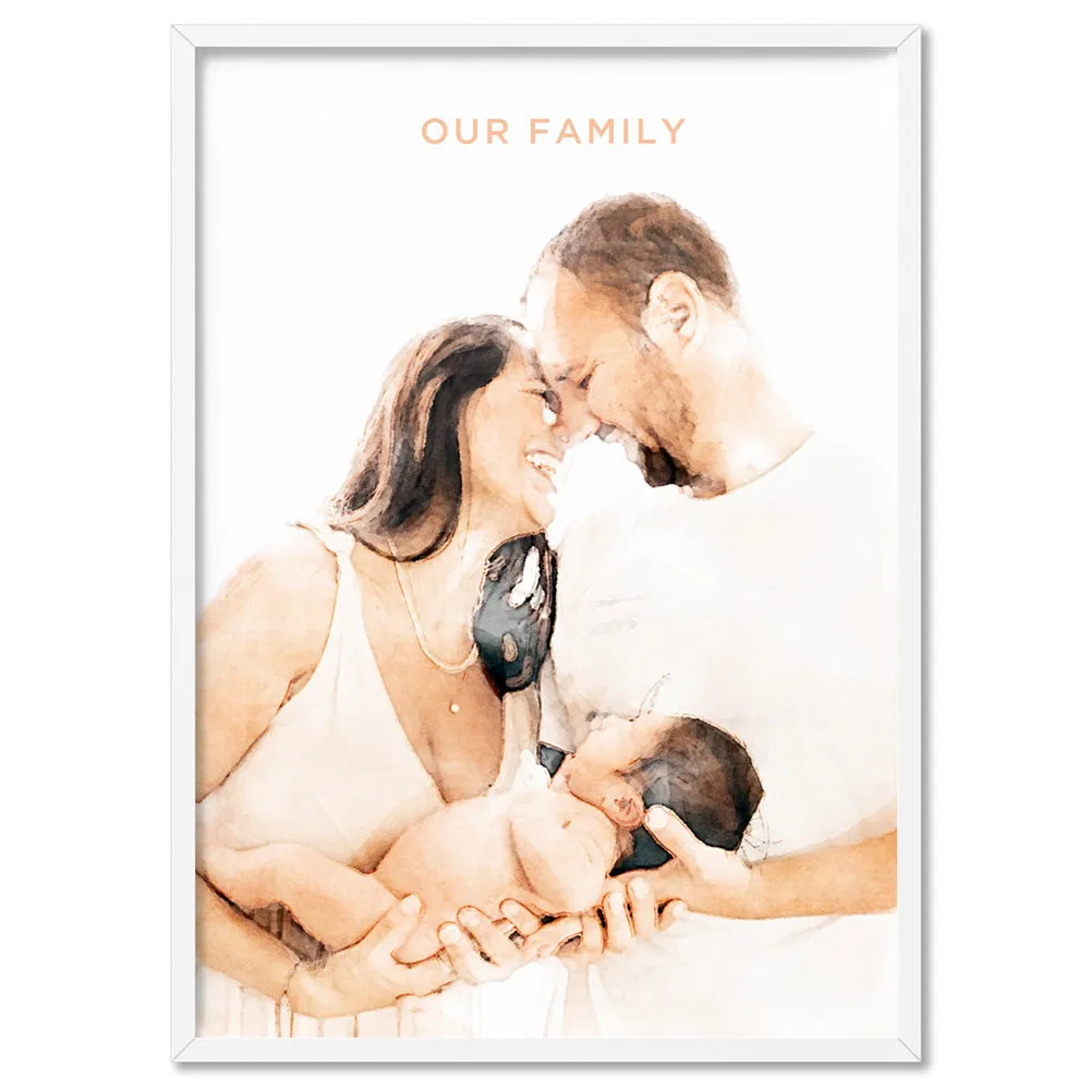 Custom Family Portrait | Watercolour - Art Print