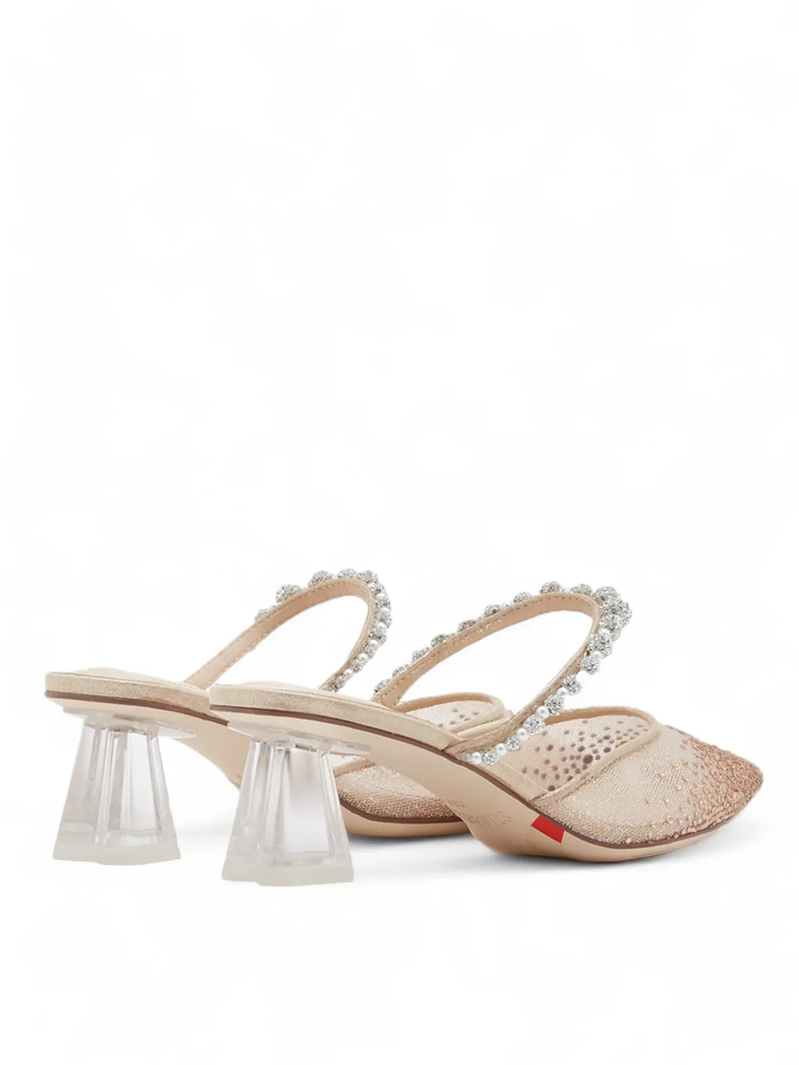 Love In Paradise Glistening Mesh Mules