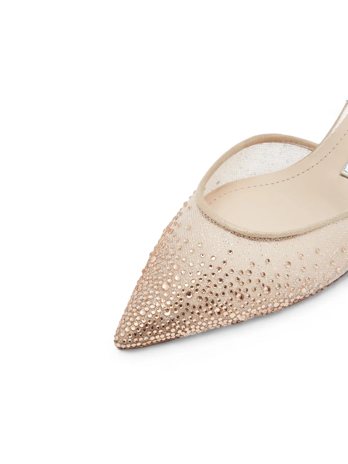 Love In Paradise Glistening Mesh Mules