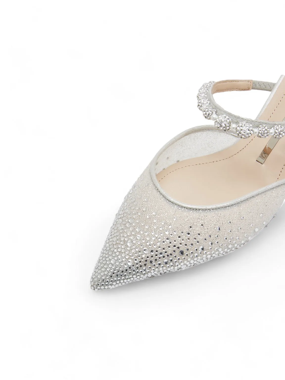 Love In Paradise Glistening Mesh Mules