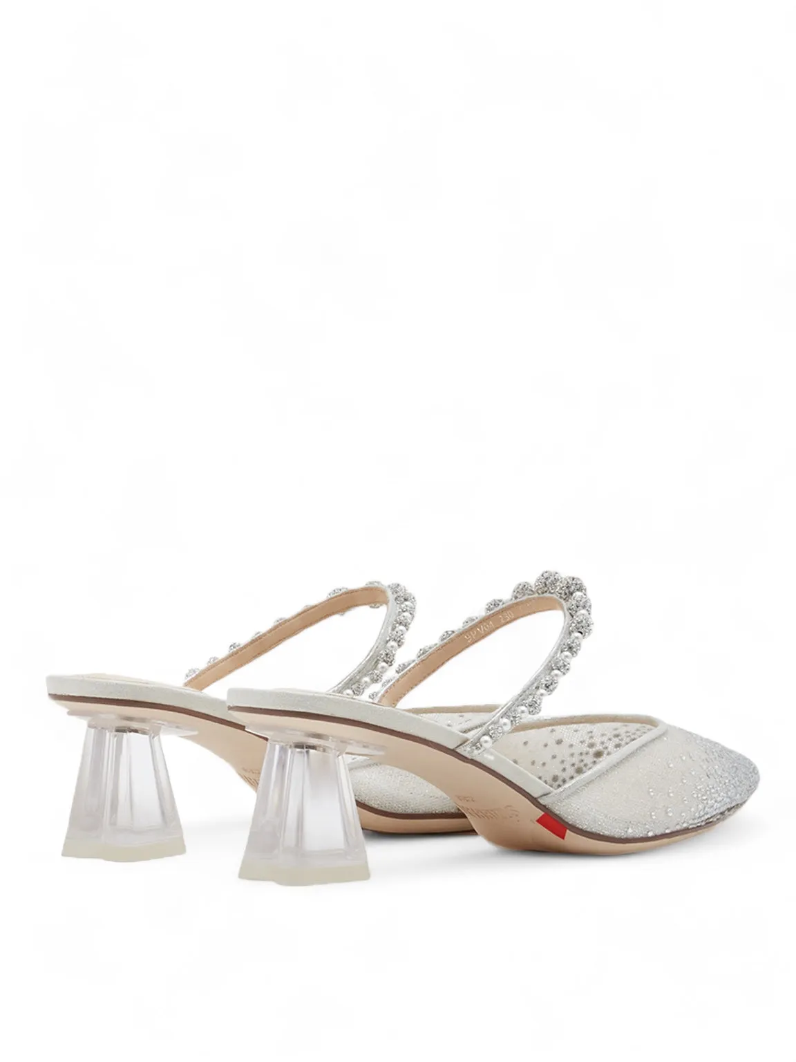 Love In Paradise Glistening Mesh Mules