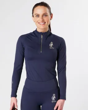 Navy Equestrian Technical Base Layer - MIDNIGHT NAVY