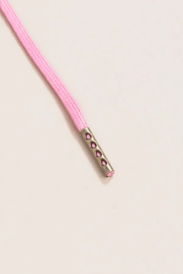 Pastel Pink | 4 mm Round Waxed Shoelaces