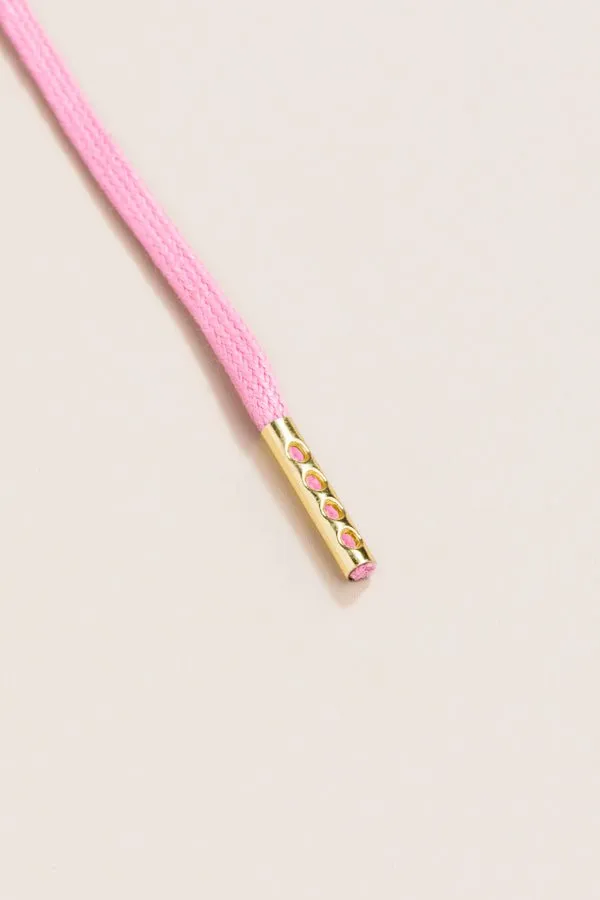 Pastel Pink | 4 mm Round Waxed Shoelaces