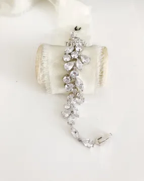 Stefanie Silver Diamond Bracelet