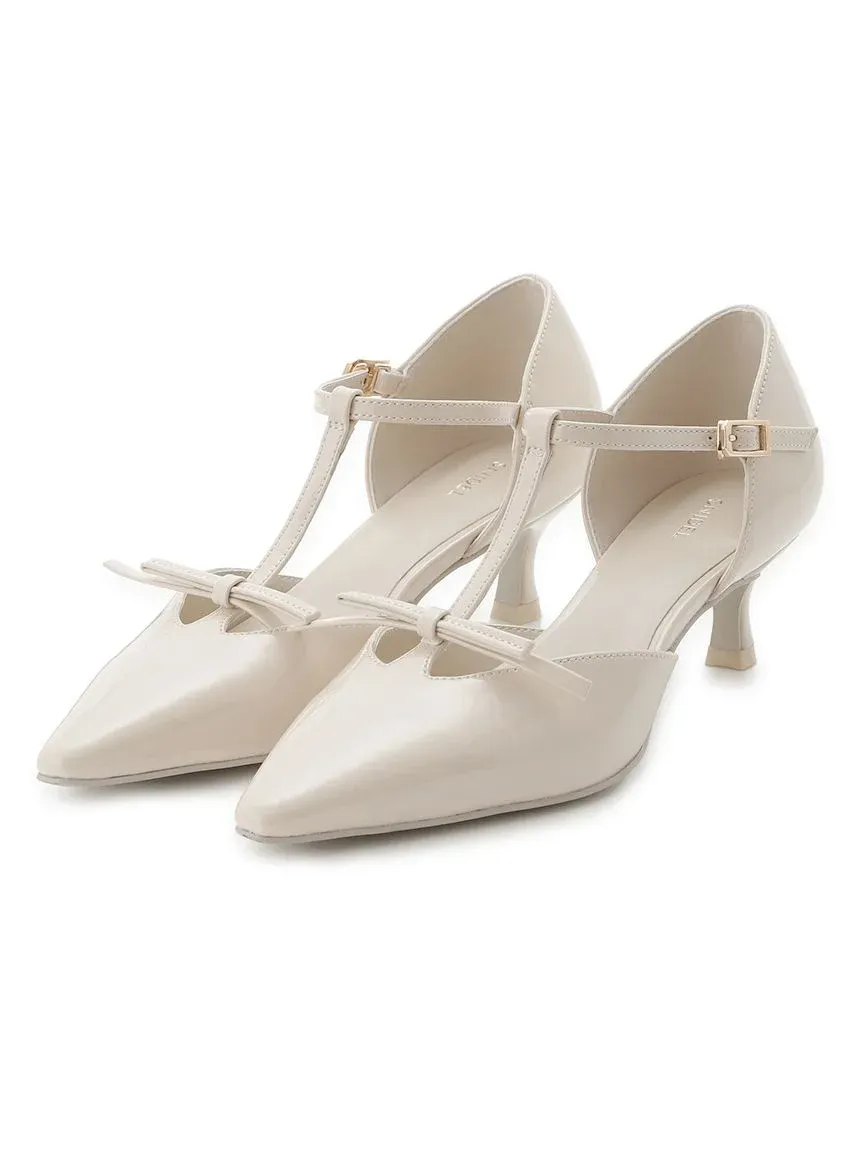 T-Strap Ribbon Pumps