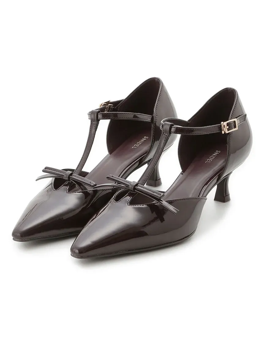 T-Strap Ribbon Pumps